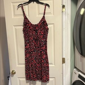 Torrid Dress Size 3 Pink Black NWT Ruffle Overlay